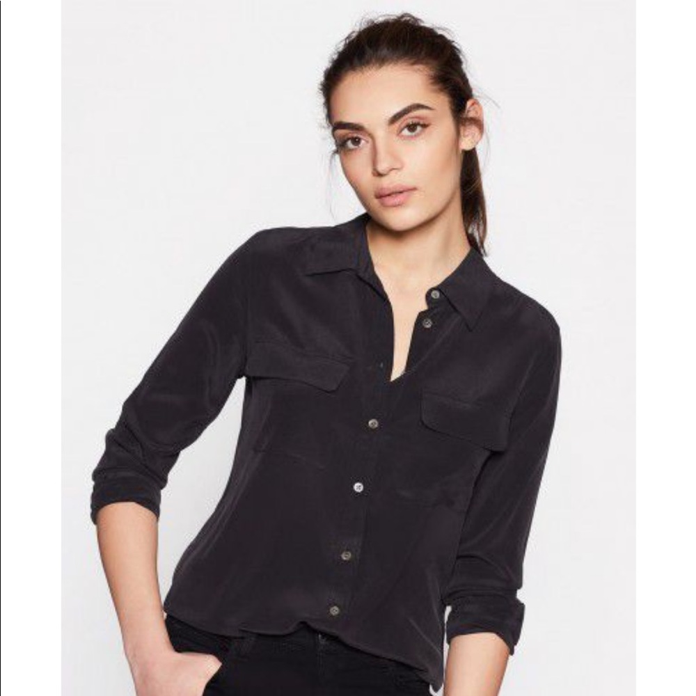Equipment Black Signature Shirt